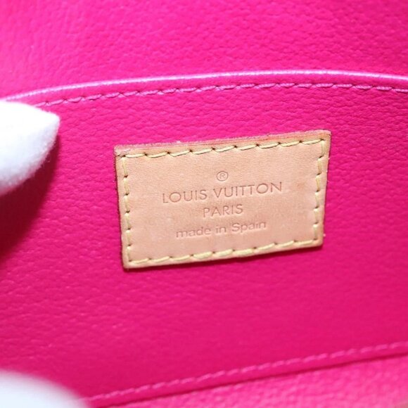 LOUIS VUITTON Vernis Ikat Flower Pochette Cosmetic Pink - Picture 9 of 15